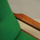 Teak green armchair, Danish design, 1970s, production: Denmark