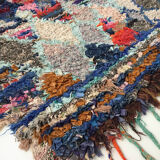 Moroccan berber carpet boucherouite 161x92cm