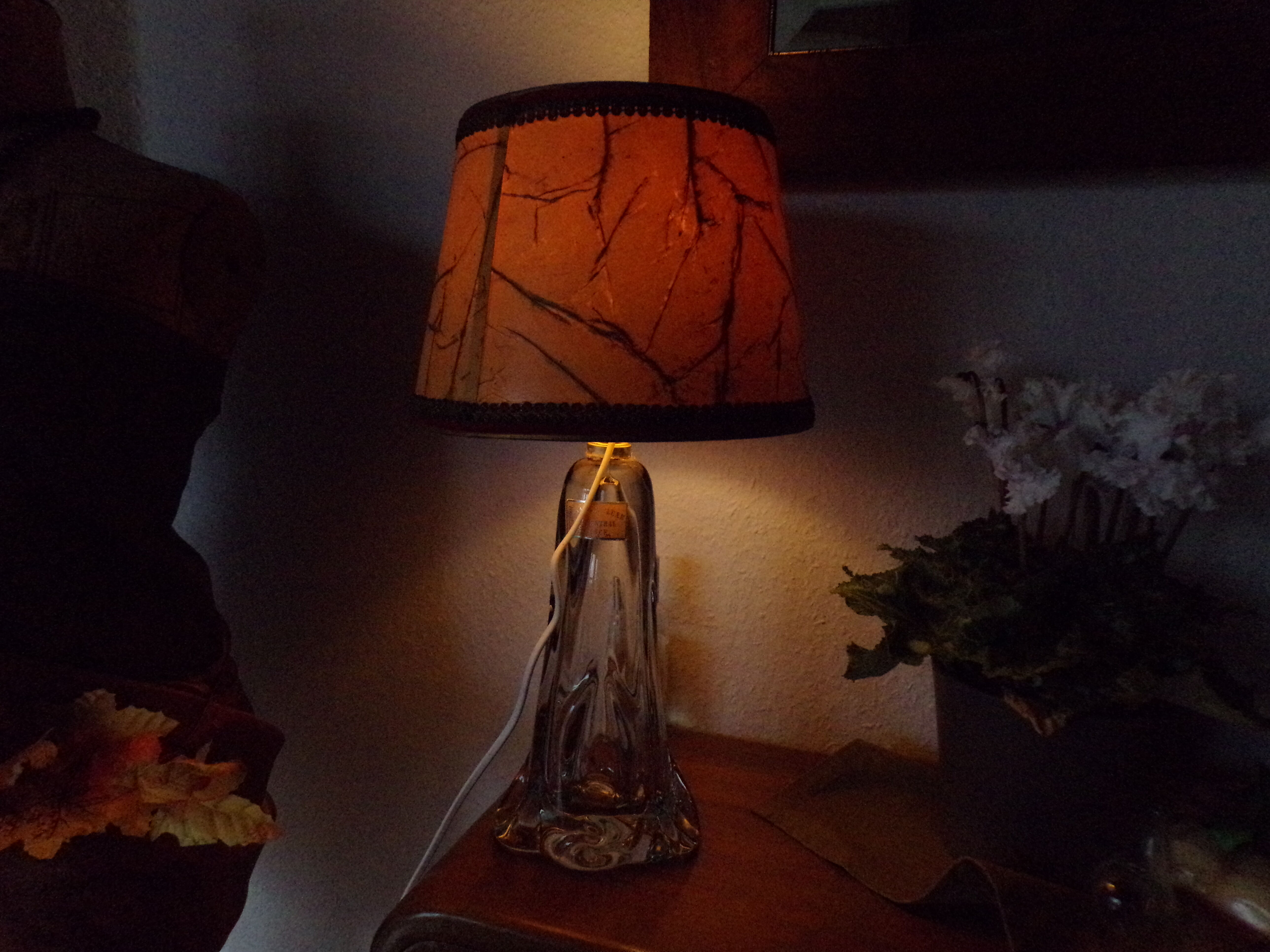 Meisenthal glass lamp