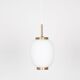 Suspension vintage danoise Kina par Bent Karlby, Lyfa, 1946