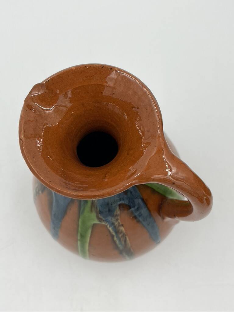 Set of 4 Flemish art nouveau stoneware