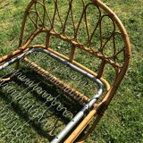 One-seater rattan bed