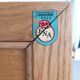 Cabinet from the 50s in solid oak signed FNA N° 0049