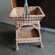 1900 yresse wicker worker serving table