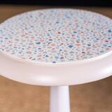 Terrazzo decor pedestal table