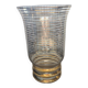 Vintage gold glass vase