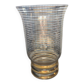 Vintage gold glass vase