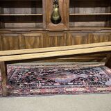 Pair of farmhouse table benches in fir from the early 20th century.