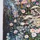 Wildflower bouquet with foxgloves, knife oil painting signed H Barro.