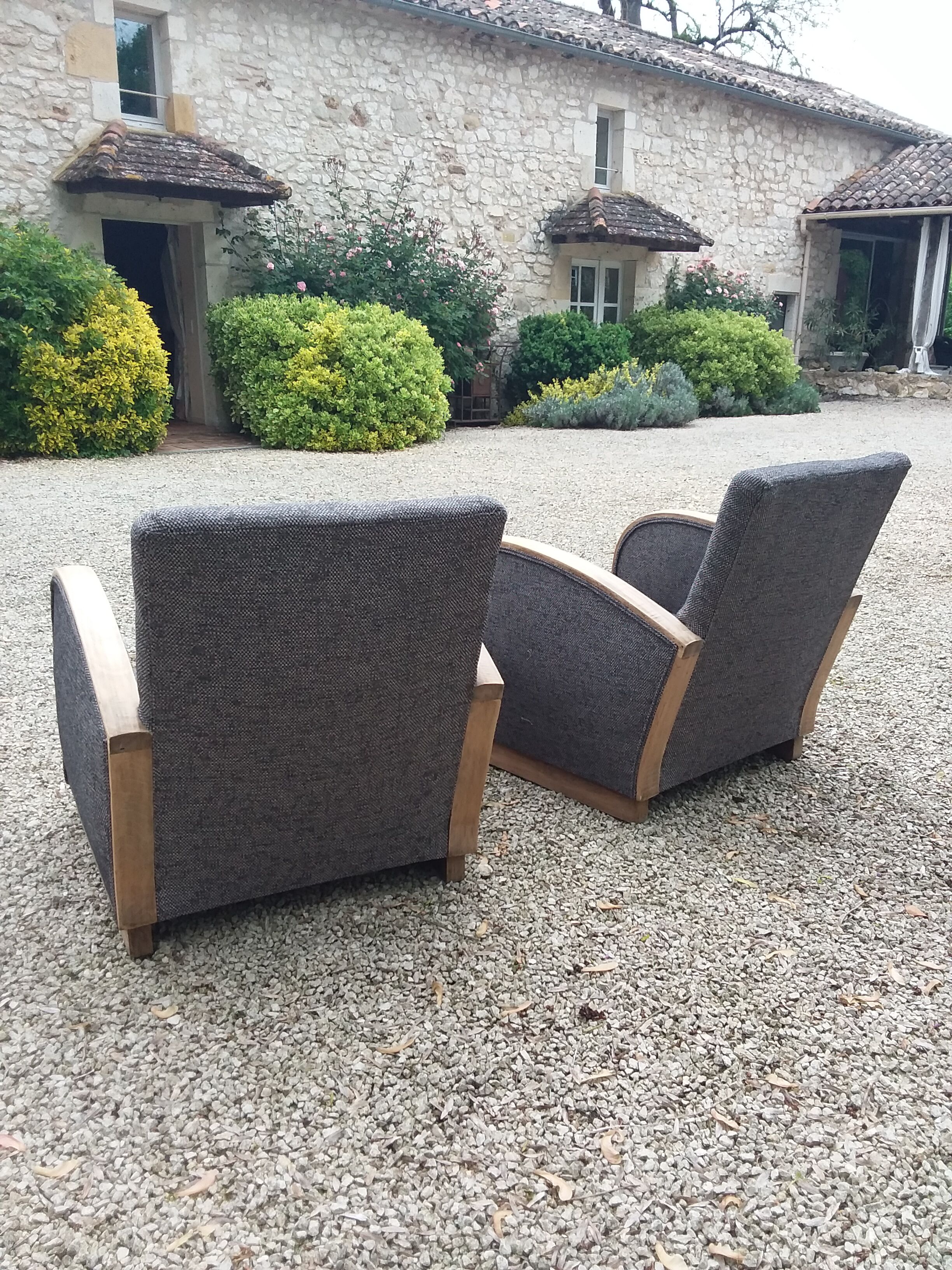 Pair of art deco armchairs