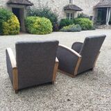 Pair of art deco armchairs