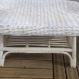Vintage peacock rattan garden furniture