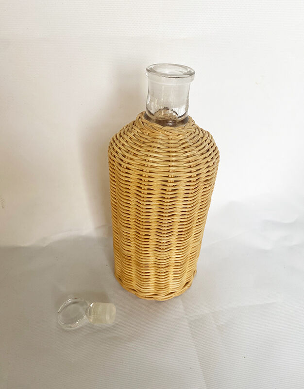 Rattan carafe