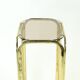 Table d'appoint haute en métal avec plateau en verre, Tchécoslovaquie, années 1970