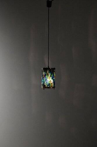 Lustre vintage en laiton