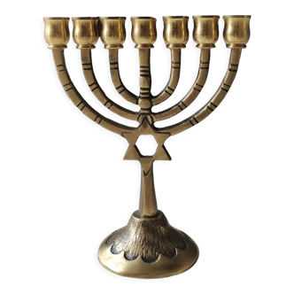 Ancient Menorah of Israel/Hebrew 7-pointed Candlestick, Star David