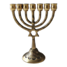 Ancien Ménorah d Israël/Chandelier Hébreu à 7 branches, étoile David