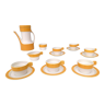 Postmodern 16-Piece Coffee/Teapot Set by Riccardo Schweizer Prod. by Pagnossin Ceramica