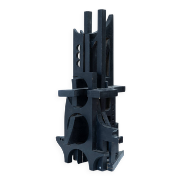 Abstract Italian wooden sculpture
