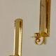 Pair Of Mid Century Style 24K Swedish Brass Sconces by Scandia