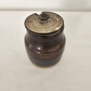 Pot à olives cornichons en céramique signé Atelier Dieulefit Jacques POUCHAIN