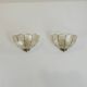 Pair of mother-of-pearl /vintage wall lamps