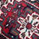 Vintage persian carpet hamadan handmade 43cm x 63cm 1970s