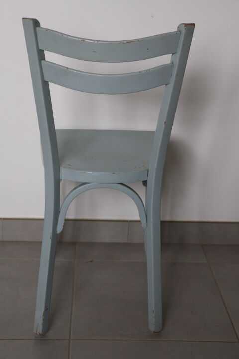 Chaise bistrot Baumann n°19 gris bleu