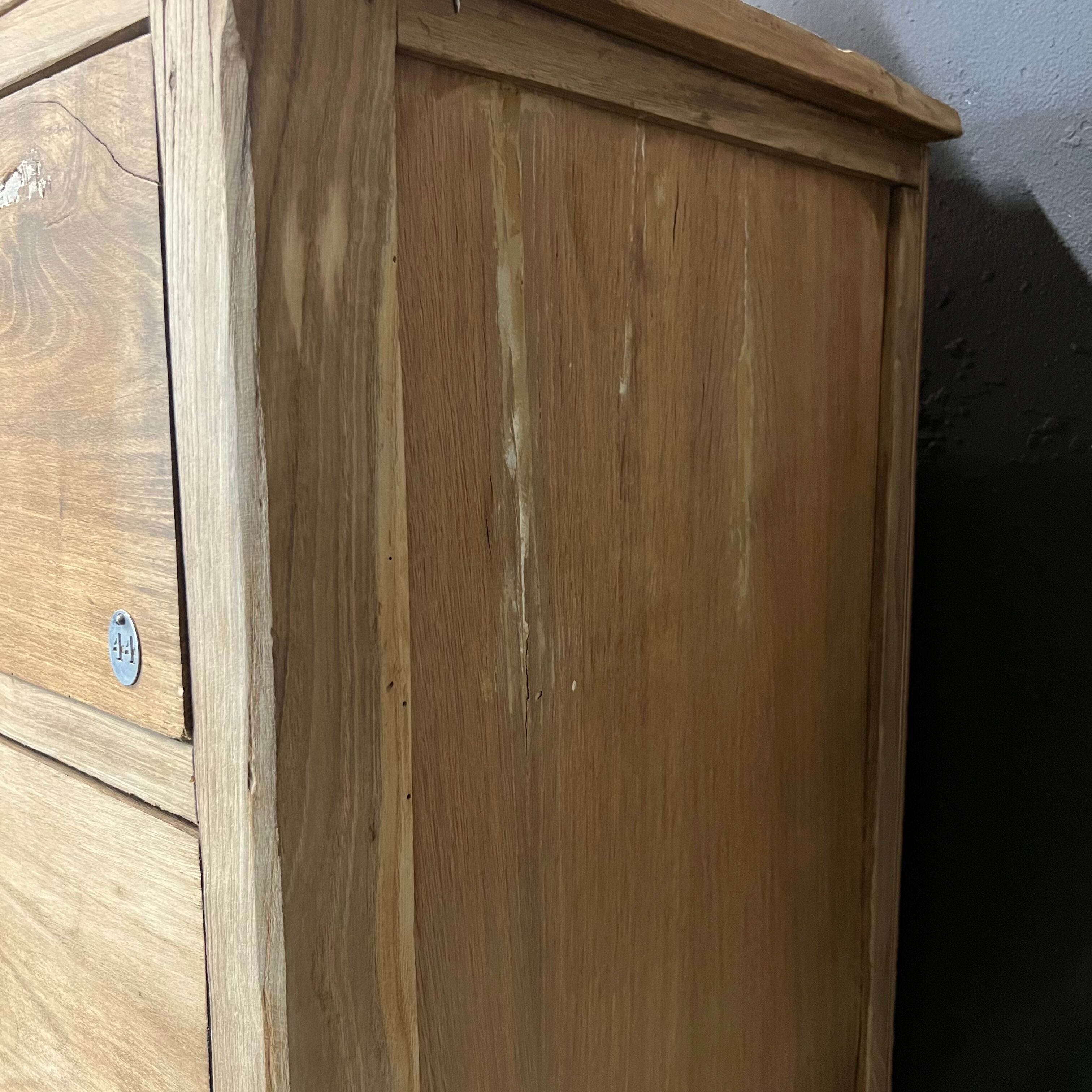 Old piece of trade furniture with chestnut drawer