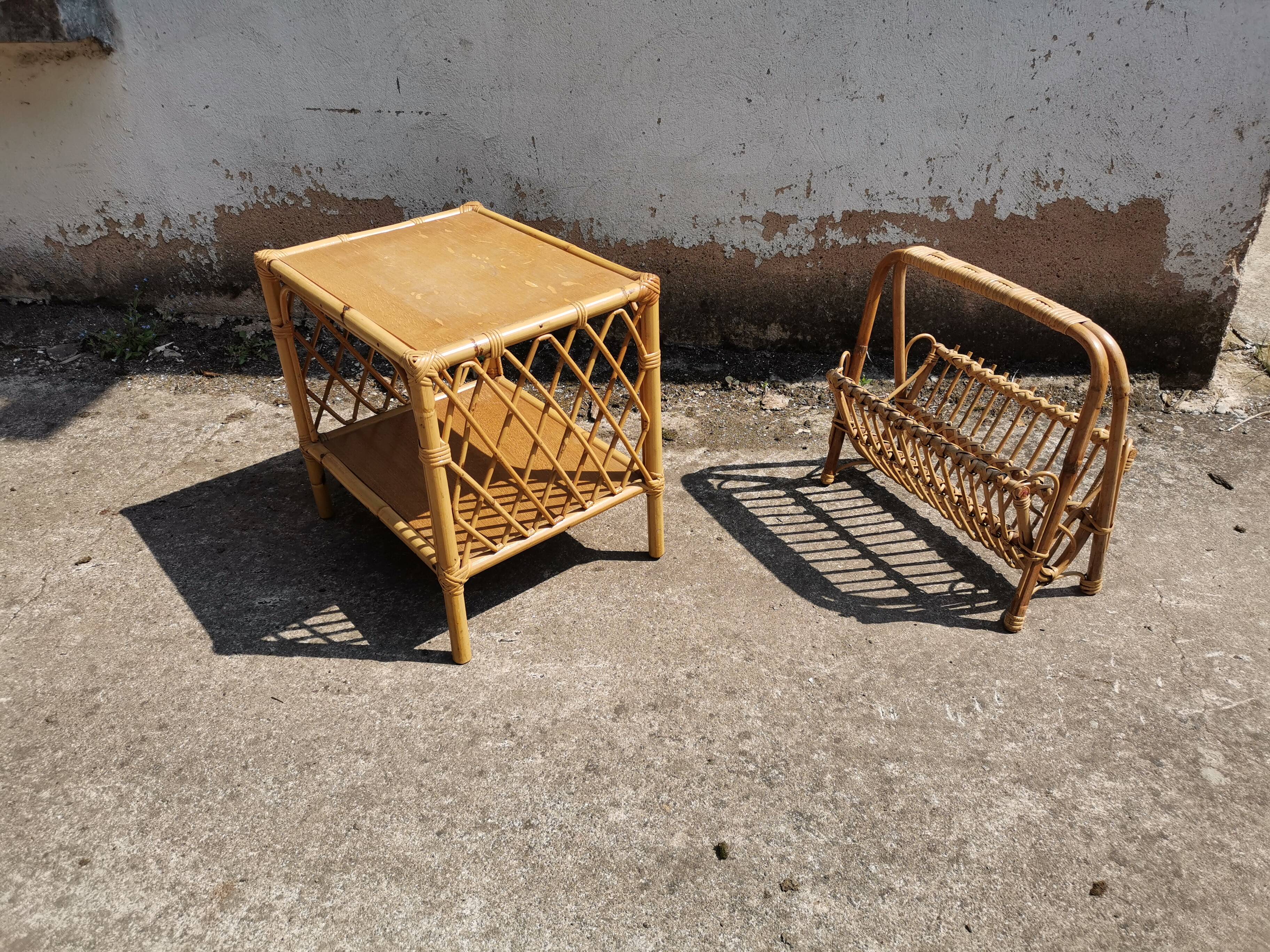 Rattan lounge from the 60s and 70s