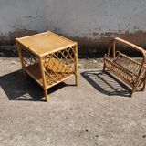 Rattan lounge from the 60s and 70s