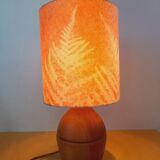 Lampe de chevet en bois 1970