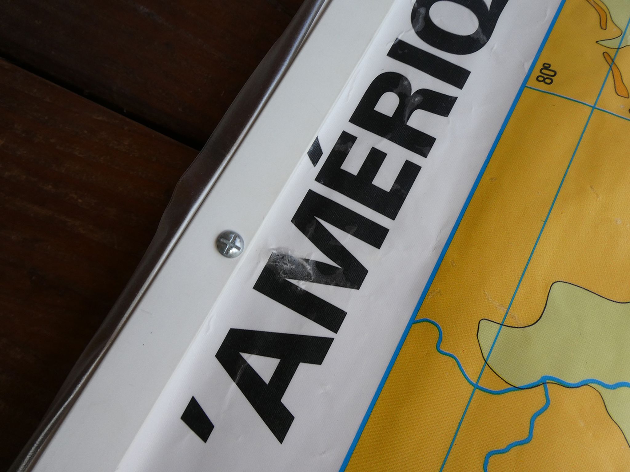 School map poster vintage Latin America Edition MDI