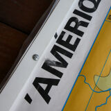 School map poster vintage Latin America Edition MDI