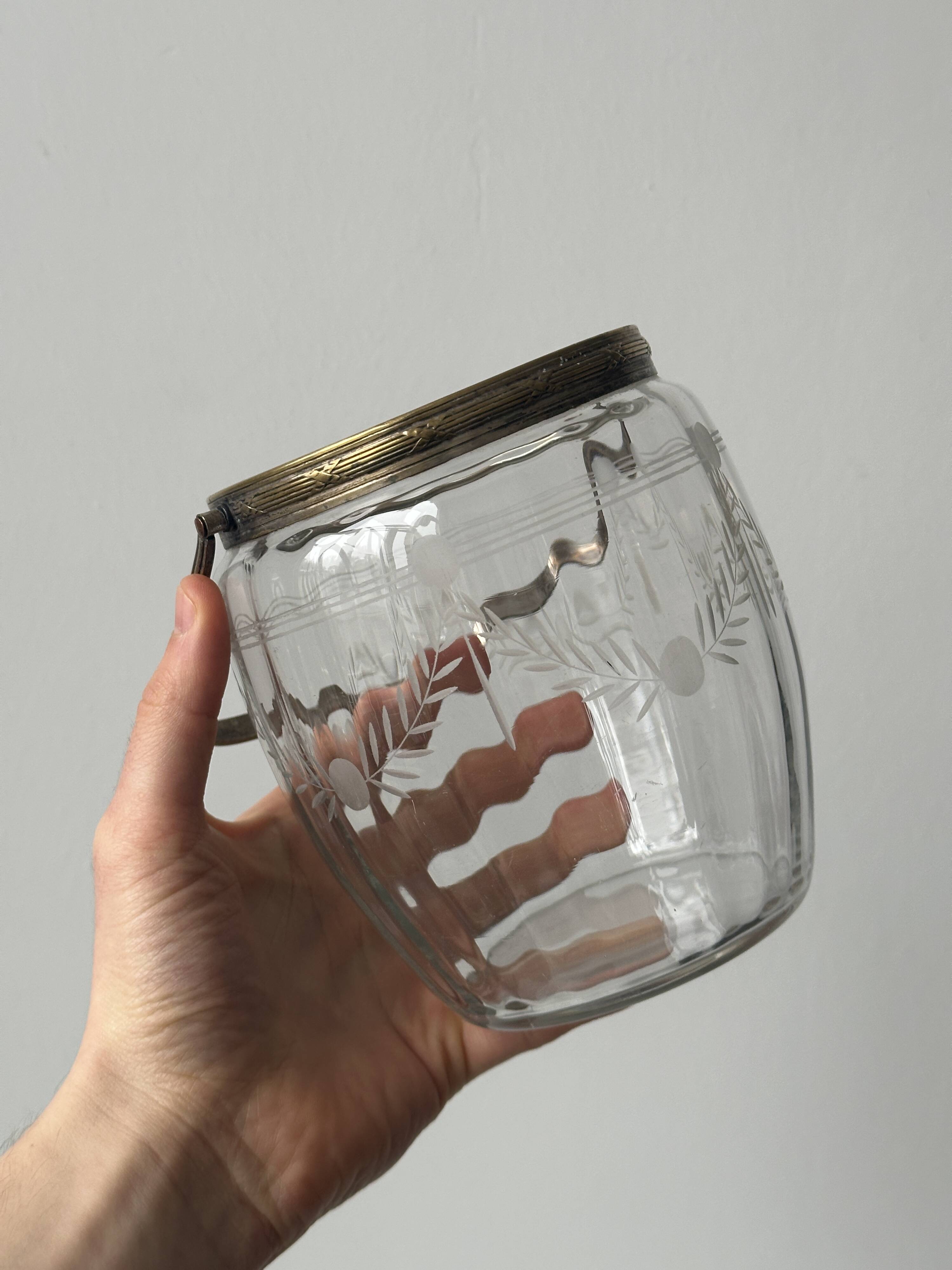 Seau à glaçons en cristal ciselé