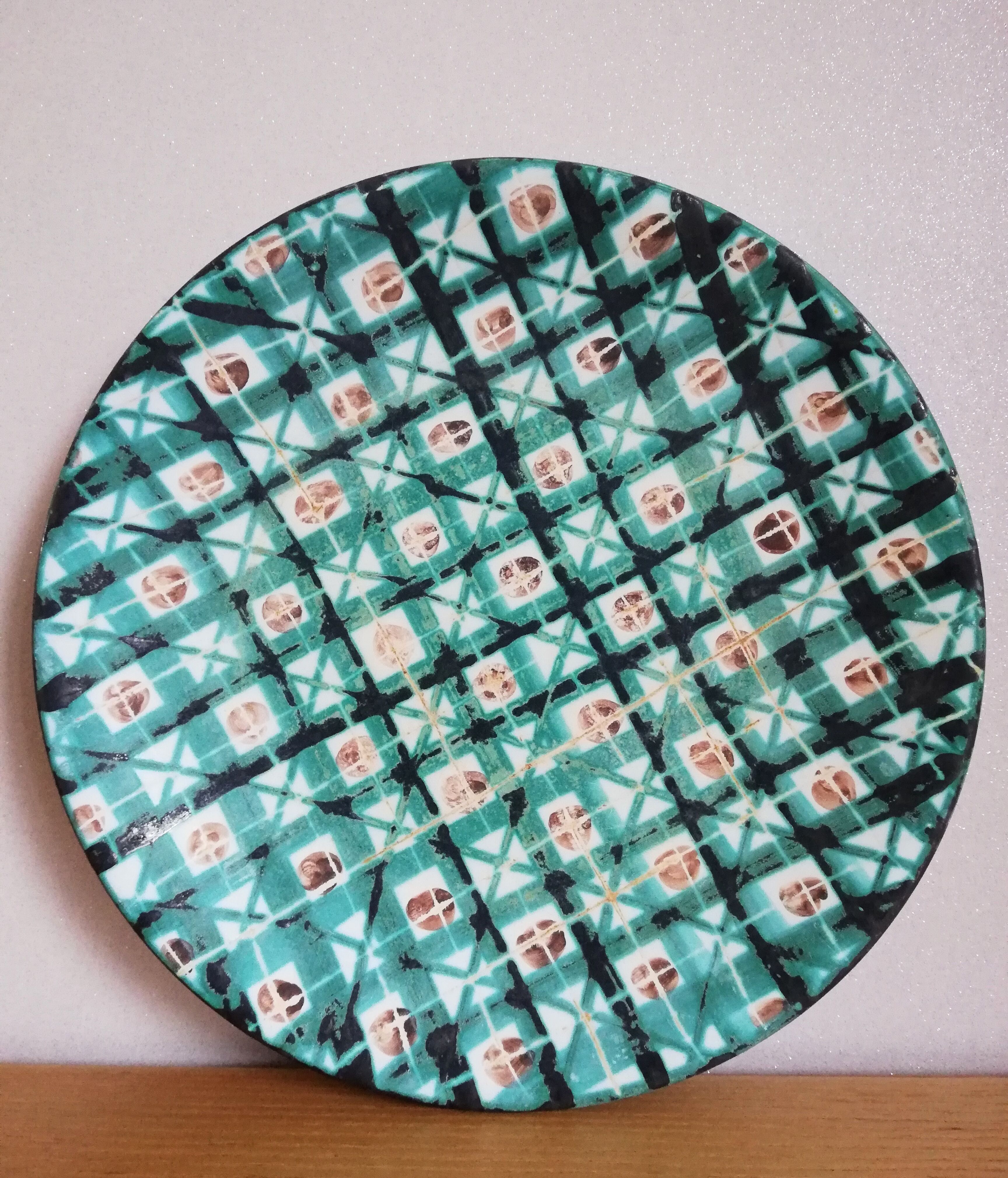 Series of 4 flat plates Robert Picault Vallauris