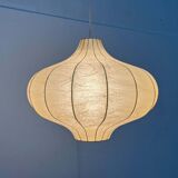 Modern mid-century Cocoon pendant lamp by Friedel Wauer for Goldkant Leuchten, Germany, 1960s.
