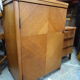 Asymmetrical oak dresser buffet