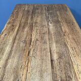 Large oak farmhouse table from France, early 1900s