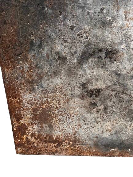 Cast iron fireplace plate