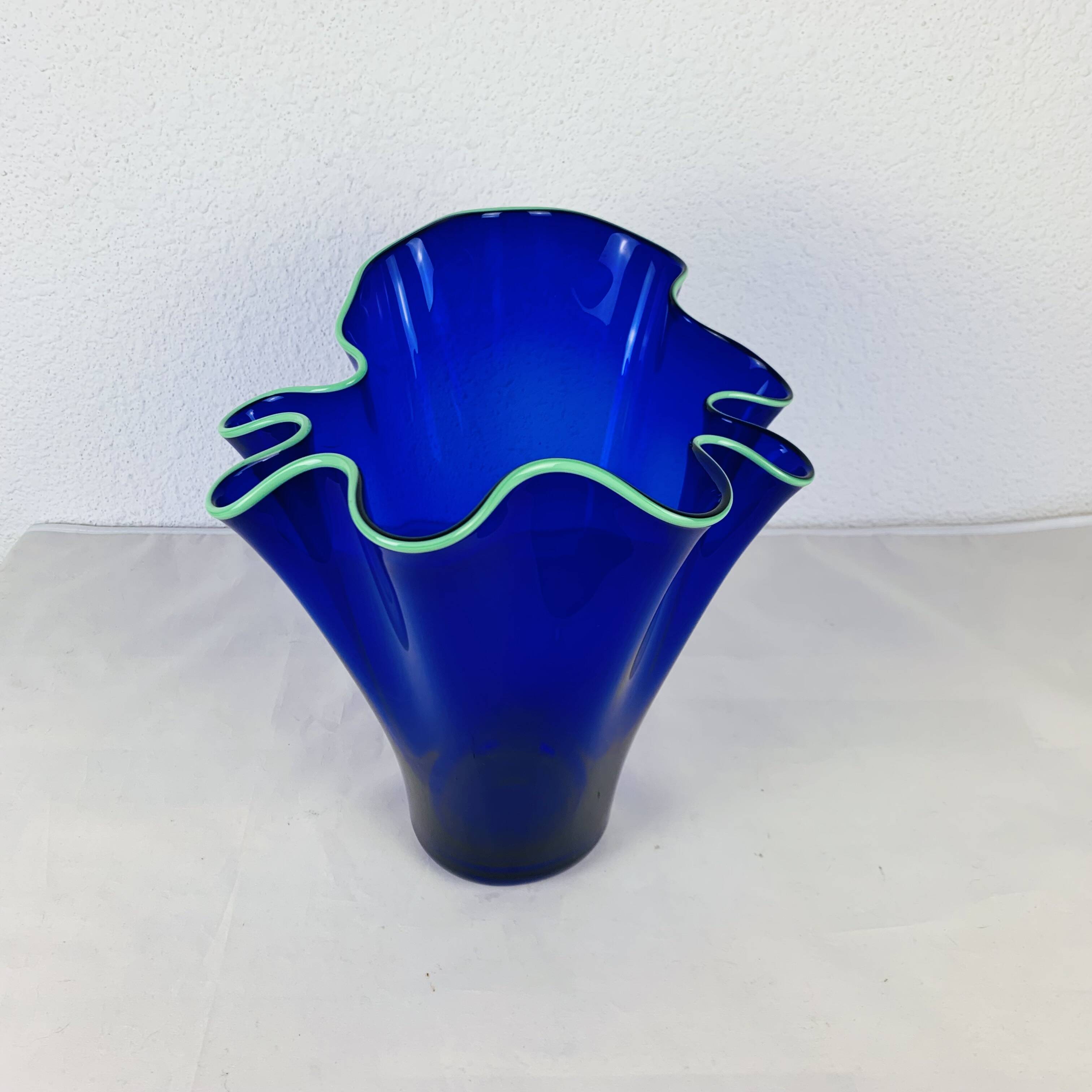 Murano glass handkerchief vase 32 cm