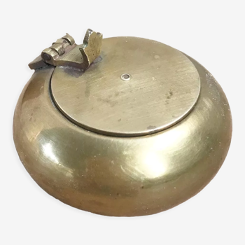 Brass box ashtray