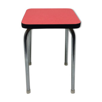 Red formica stool