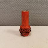 The most beautiful little vase in red lava glaze.