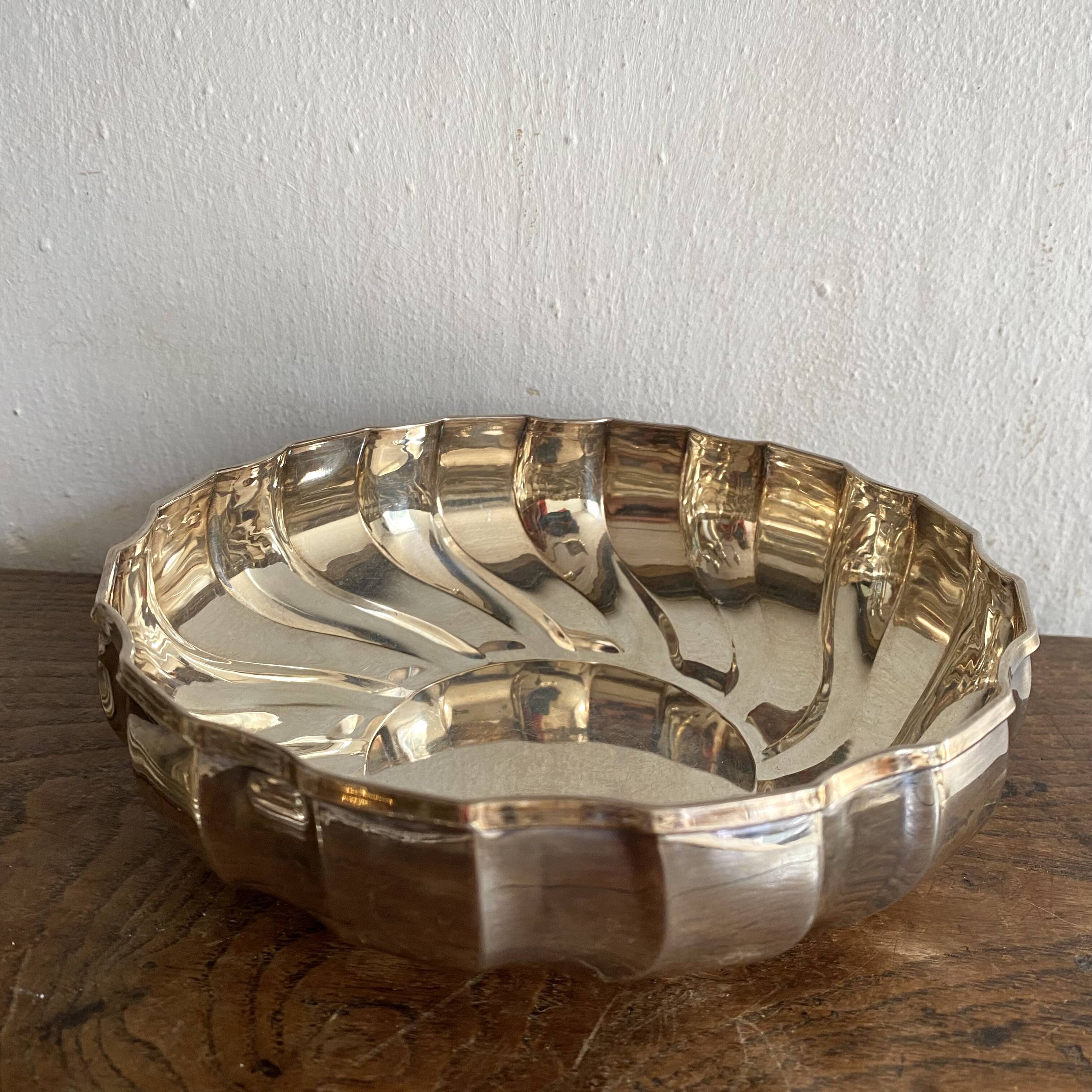 Bowl, silver pocket tray ARVAL, Luciano Sacco, Valaza