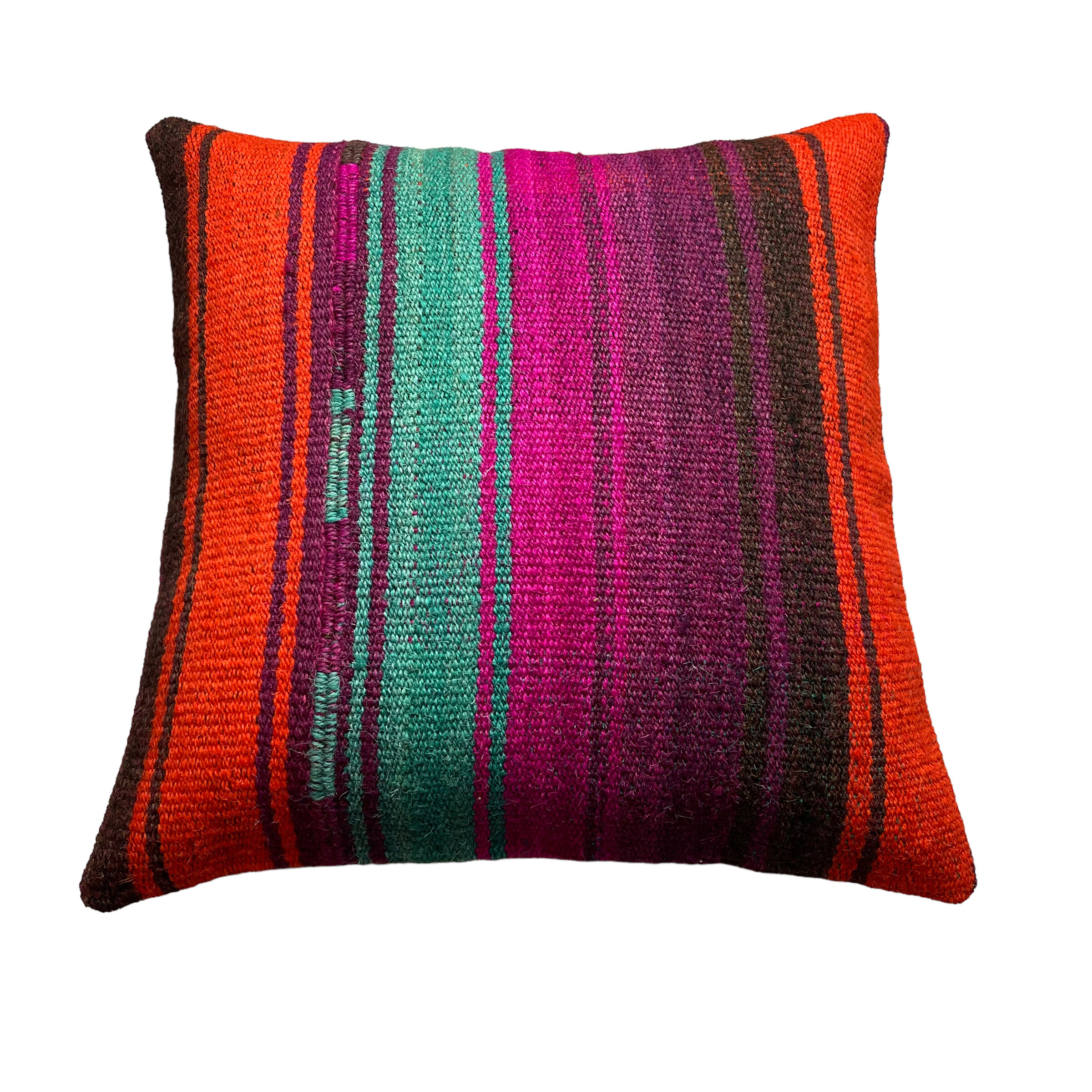 Vintage turkish kilim cushion cover 40 x 40 cm