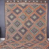 Oushak Vintage Handwoven Kilim Rug sku1861