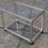 Small serving table on wheels Pierre Vandel 1970