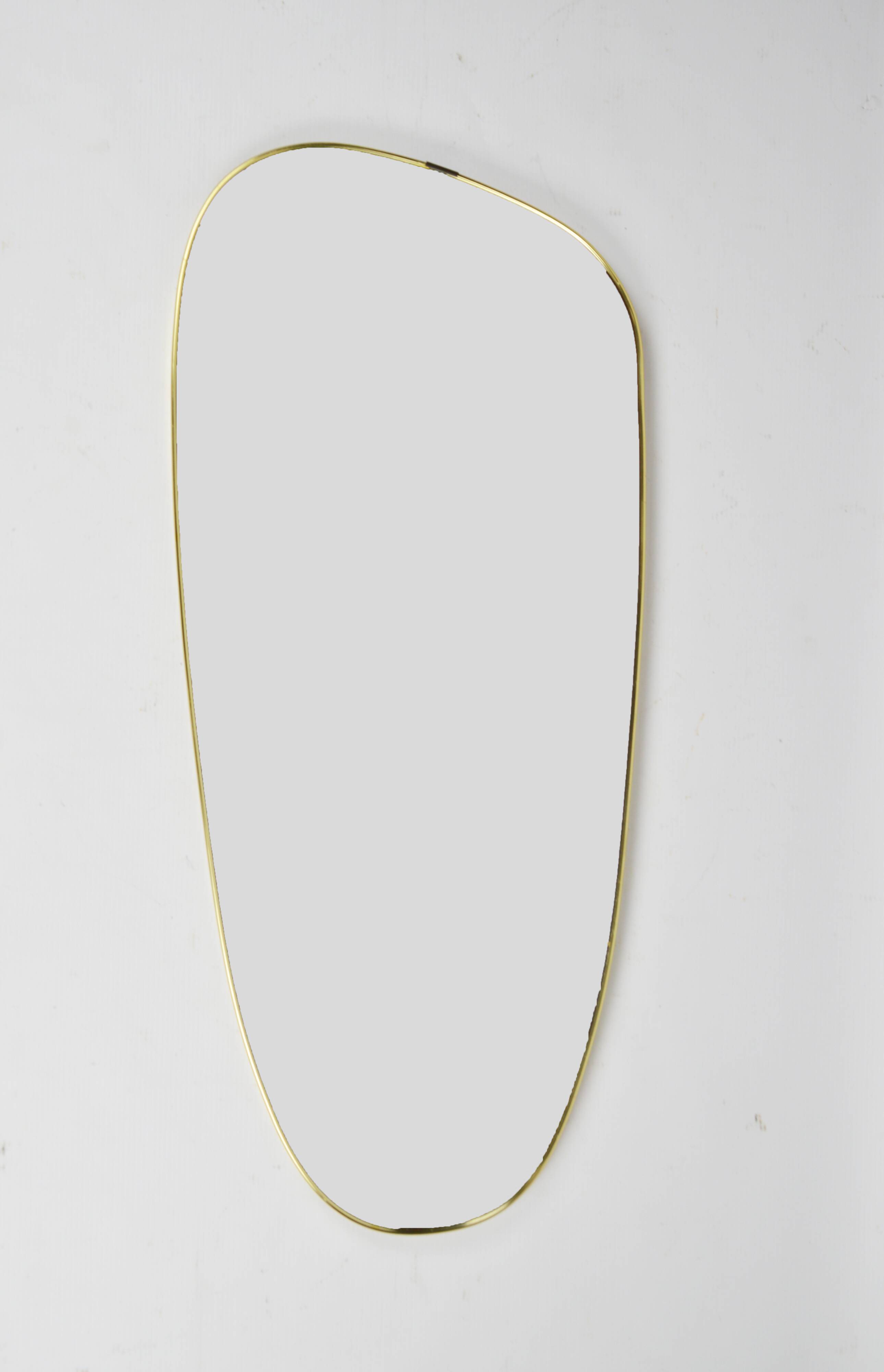 Miroir à cadre doré, années 1970