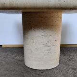 Travertine table, Italy, 1980s